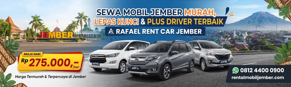 Banner utama Rafael Rent Car Jember - Sewa Mobil Termurah